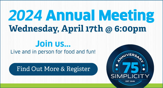 Join us for our 2024 Annual Meeting - Wednesday, April 17th @6pm