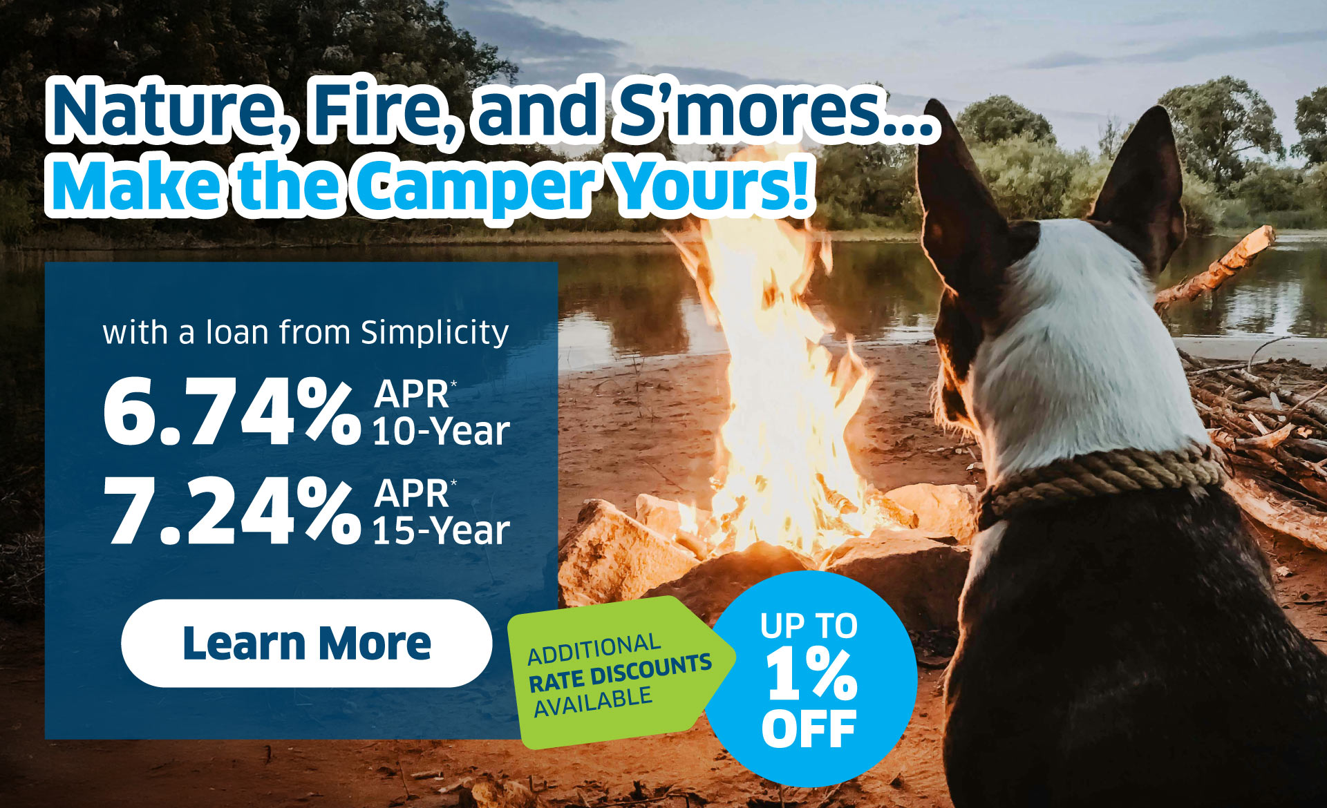 Camper Loans + additional rate discounts available