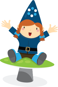 A very happy Simone gnome, excited that you're going to give us a great review!